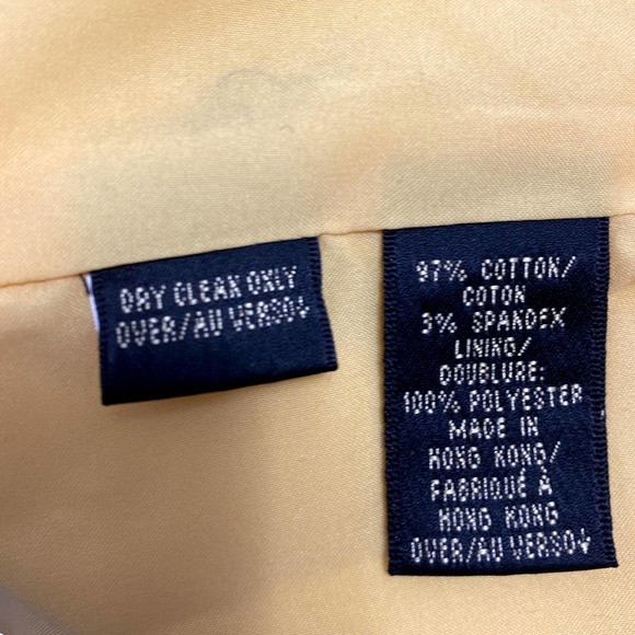 Dana Buchman Yellow Piqueé Jacket Blazer S EUC - Picture 15 of 15